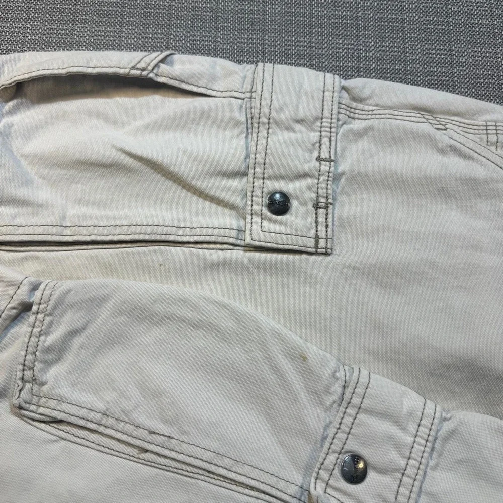 Carhartt Cream Cargo Shorts Men's Size 34